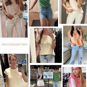 Elegant Sleeveless Knit Tank Top - Cream